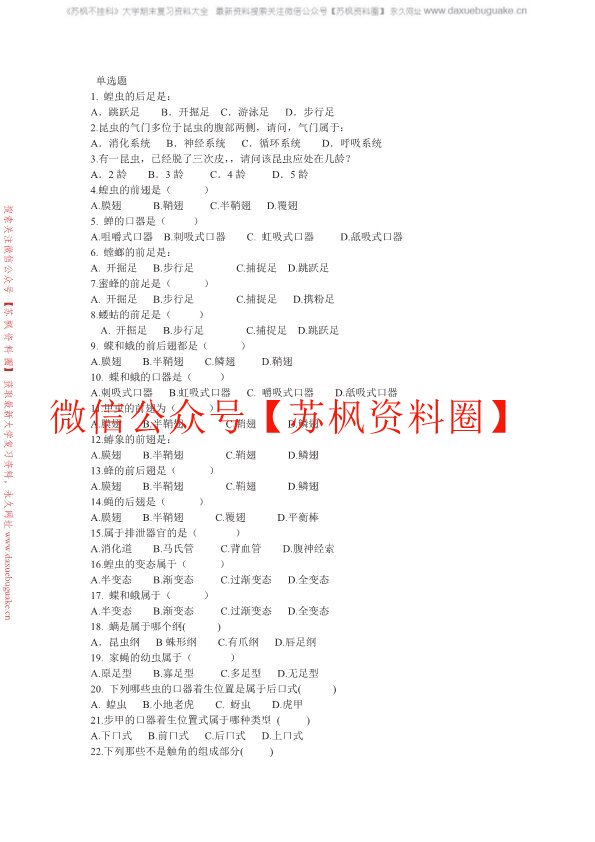 普通昆虫学